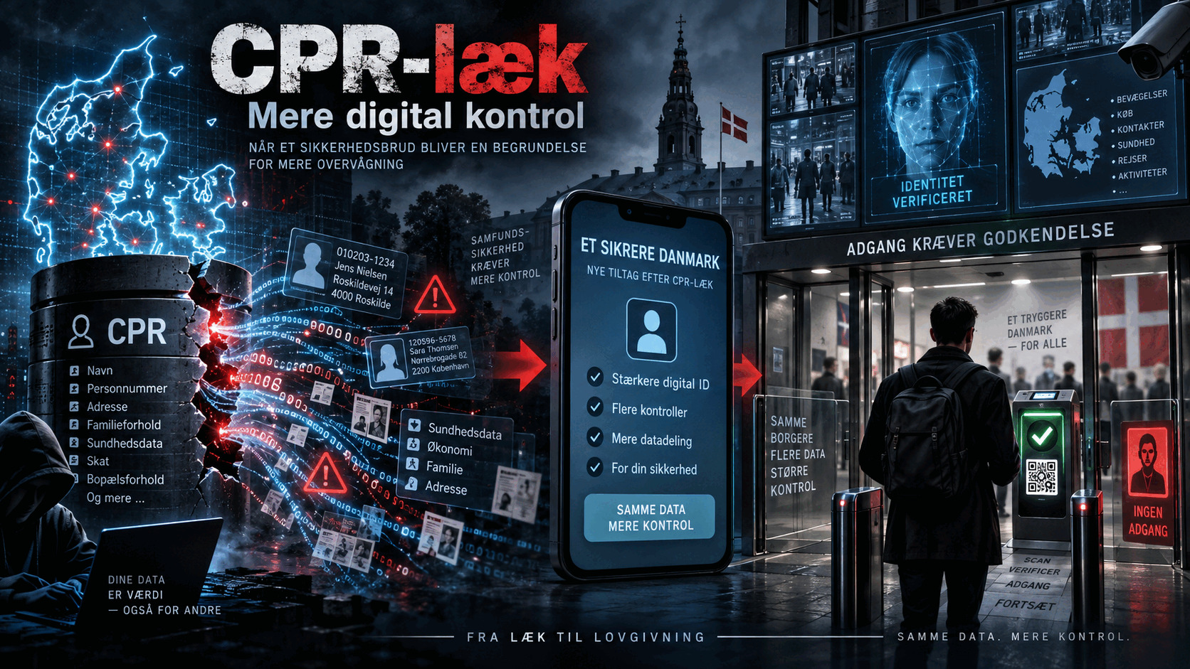 CPR-lækket afslører det digitale paradoks: Systemet svigter - og svaret bliver mere kontrol