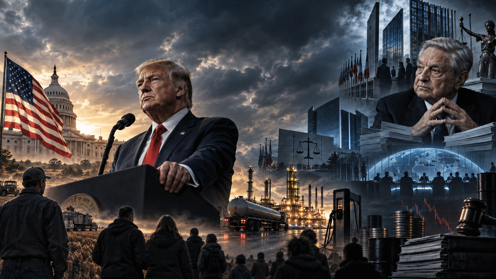 To verdensordener i åben kamp - Trump angriber globalismens magtstruktur, mens Soros-netværket kæmper imod