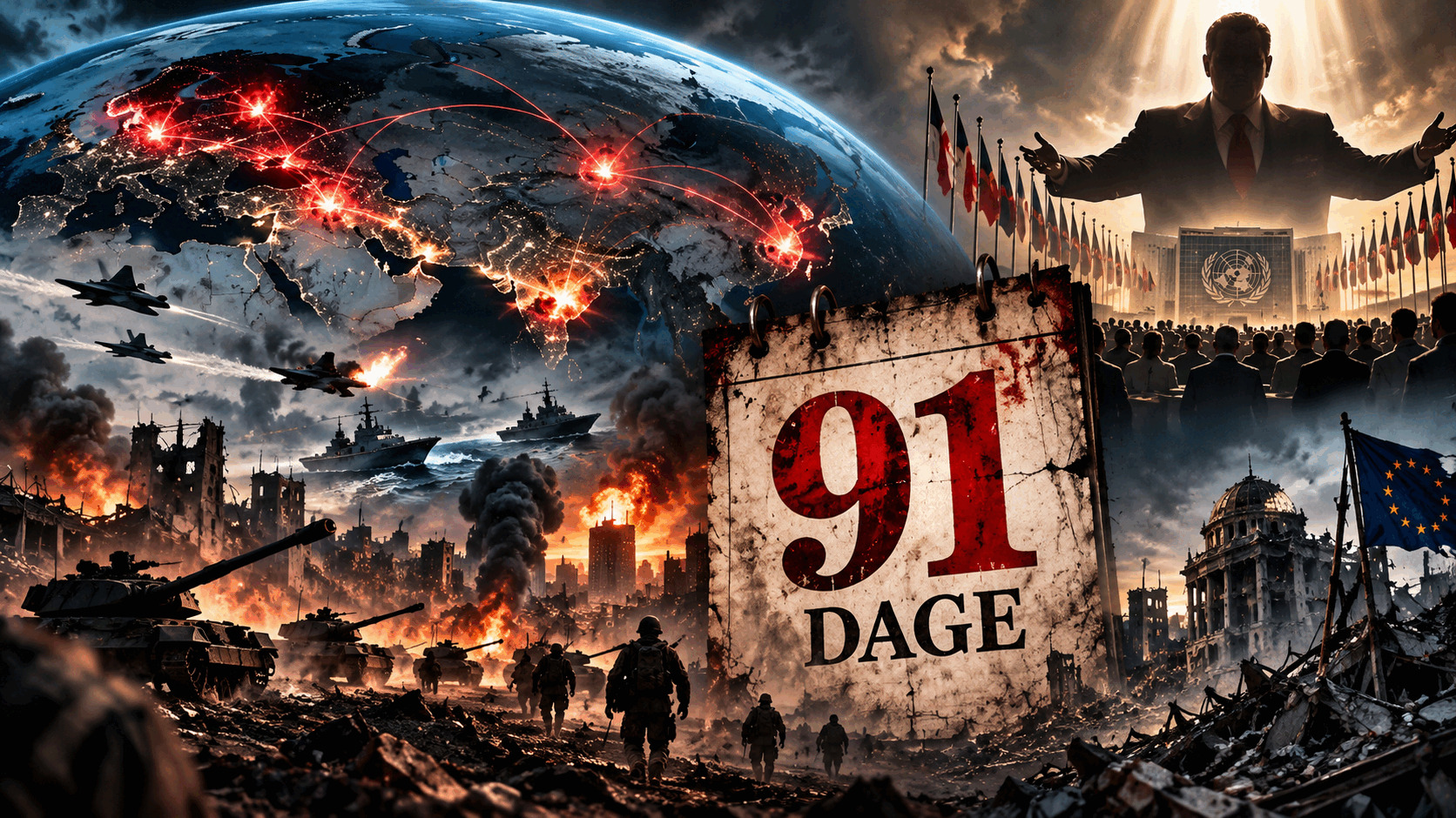 Pentagon forbereder sig på 90 dages sammenbrud - den gamle advarsel om 91 dages verdenskrig får ny aktualitet